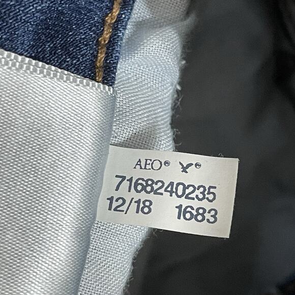 American Eagle HIGH RISE SKINNY Jeans Women’s 4 Regular Dark Wash Stretch Denim - Picture 9 of 10